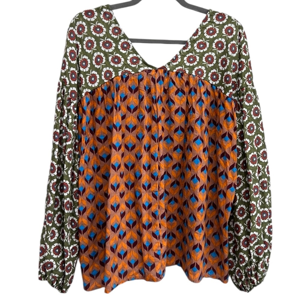 Bucketlist Multicolor Patterned Blouse - image 6